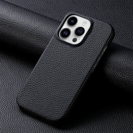 Luxury Grain Leather Case - Apple