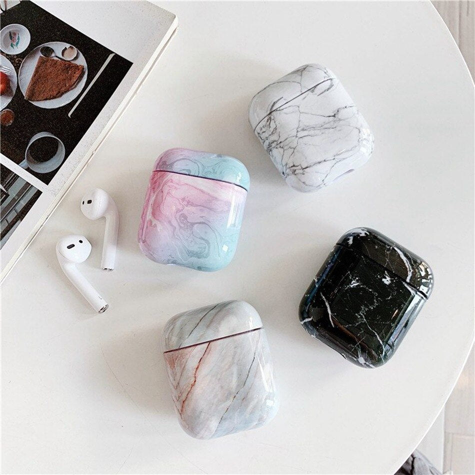 Pink Turquoise Marble Case - AirPods - Influcase