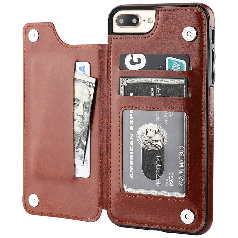 Leather Wallet Case - Apple - Influcase